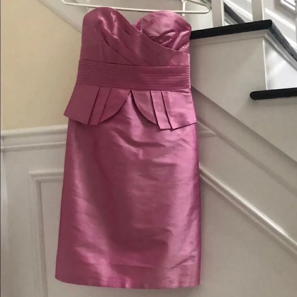 Phoebe Couture Pink Strapless Sweetheart Dress